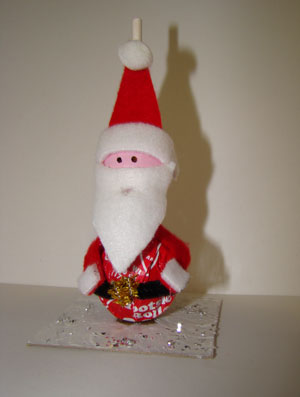 Craft: Tootsie Pop Santa