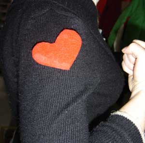 Felt Heart Pin