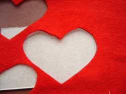 Felt Heart Pin