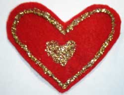 Felt Heart Pin