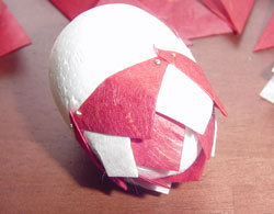 Paper Pinecone Ornament
