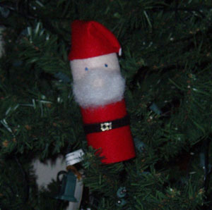 toilet paper Santa Claus