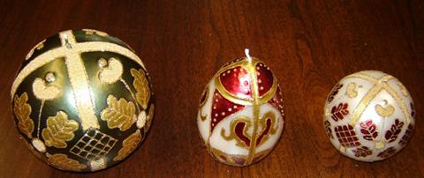 Picture of Recalled Round and
Egg-Shaped Decorative Candles