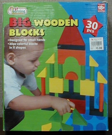 Picture of Recalled 30 piece Big Wooden
Learning Blocks Set