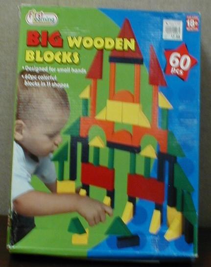 Picture of Recalled 60 piece Big Wooden
Learning Blocks Set