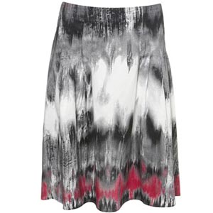Tie Dying Skirt Black and White