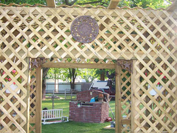 Trellis Gate Garden Arbor