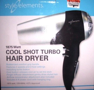 Hair Dryers Recalled By Big Lots Stores, Inc. Due to Electrocution Hazard