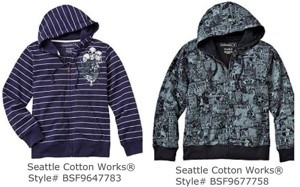 Seattle Cotton Works Hooded Sweatshirts with Drawstrings Recalled  Due to Strangulation Hazard