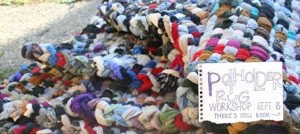 Making Rag Rug Potholders