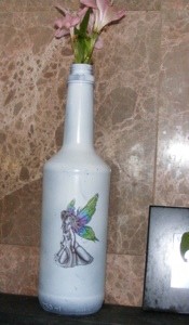 Craft: Painted Glass Bottles
