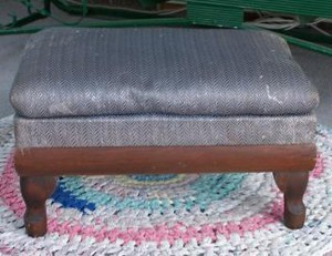 Craft Project: Recovering a Footstool