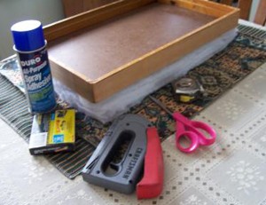 Craft Project: Recovering a Footstool