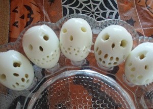 Skeleton Deviled Eggs