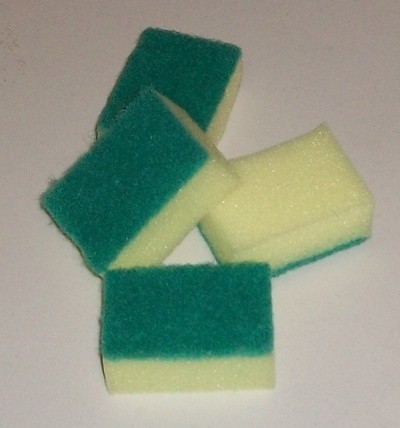 Cut Sponges in Half
