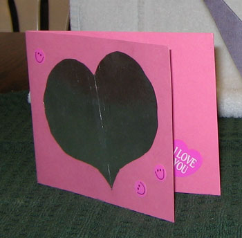Homemade Heart Valentine's Day Card. By Stacey from Orem, UT