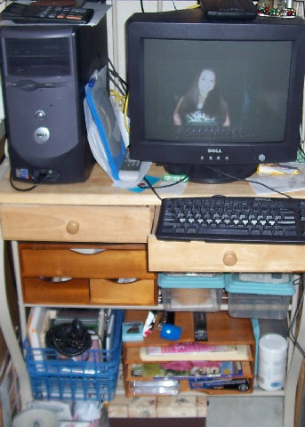 Baker's Rack for a Computer Desk