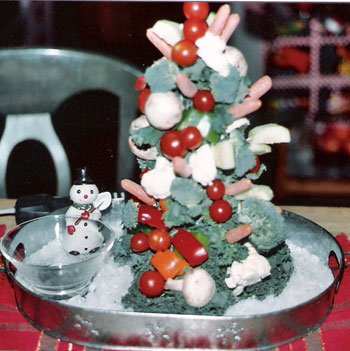 Holiday Veggie Tree