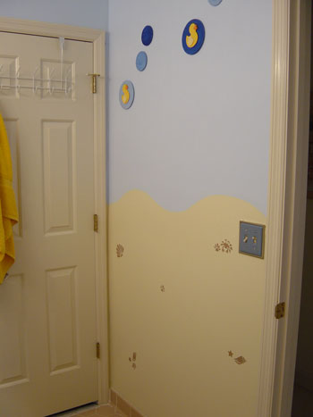 Yellow and Blue Bathroom Redo