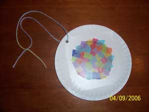 Paper Plate Suncatchers