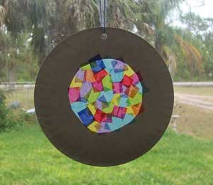 Paper Plate Suncatchers
