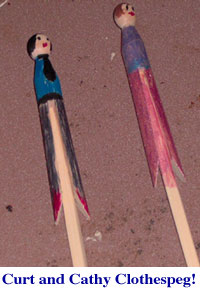 Clothespin Stick Puppets