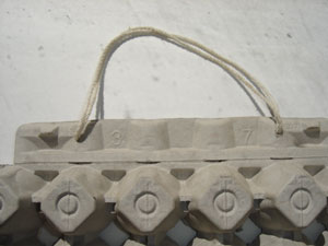 egg carton bulletin board