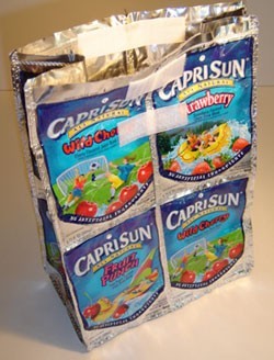 Juice Pouch Lunch Bag - Adding the Velcro